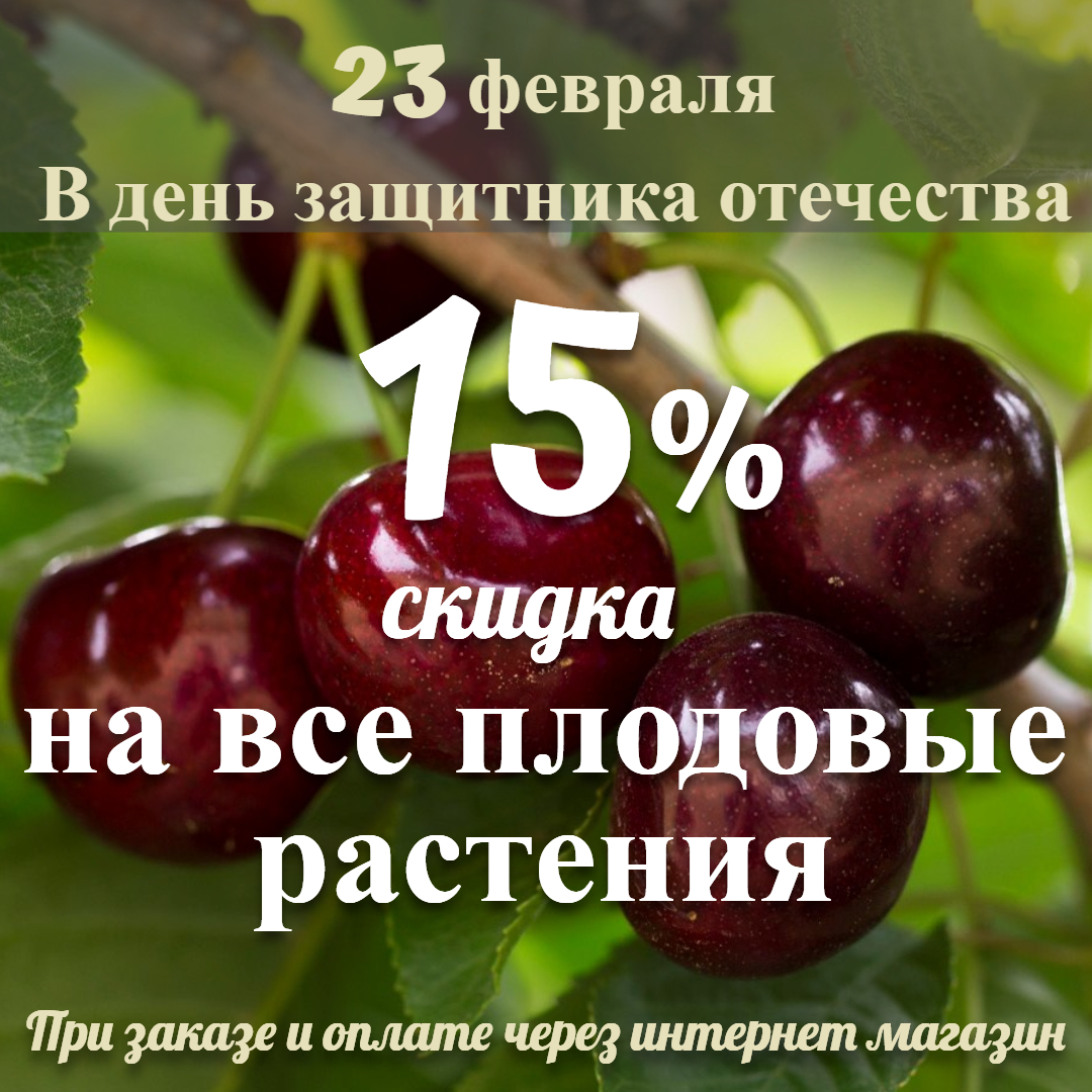 15% скидка на все плодовые растения - Специальное предложение